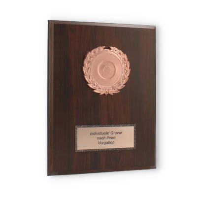 Wooden plaque Alessia bronze