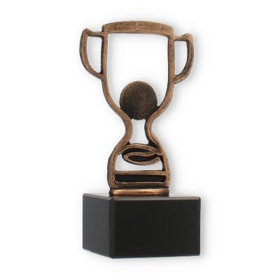 Trophy Contour figürü Siyah mermer kaide üzerinde eski altın Trophy