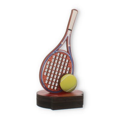Trophy wooden tennis racket