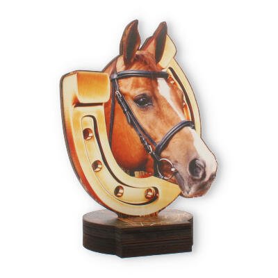 Pokal Pferd aus Holz 