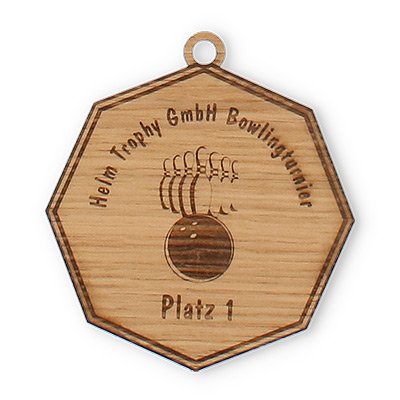 Wood medal Gerd oak veneer