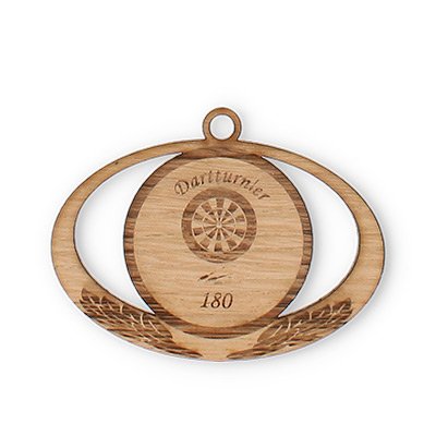 Wood medal Alina solid oak