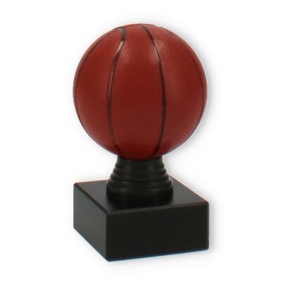 Troféus Figura de plástico de basquetebol numa base de mármore preto
