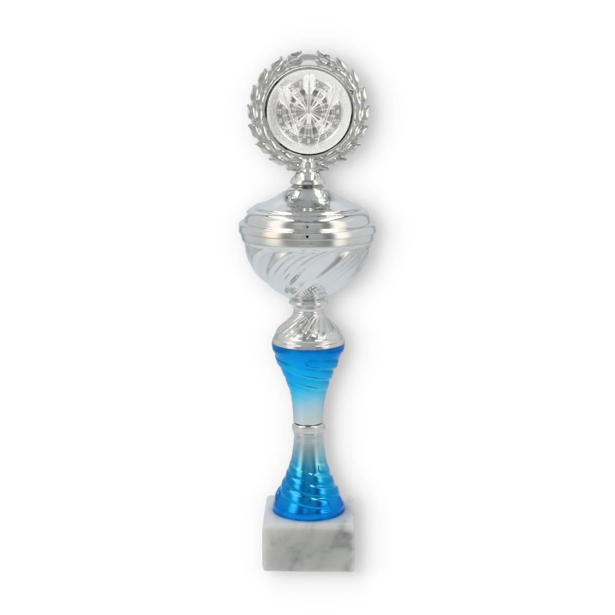 Pokal Dart Keno silberfarben - Helm Trophy