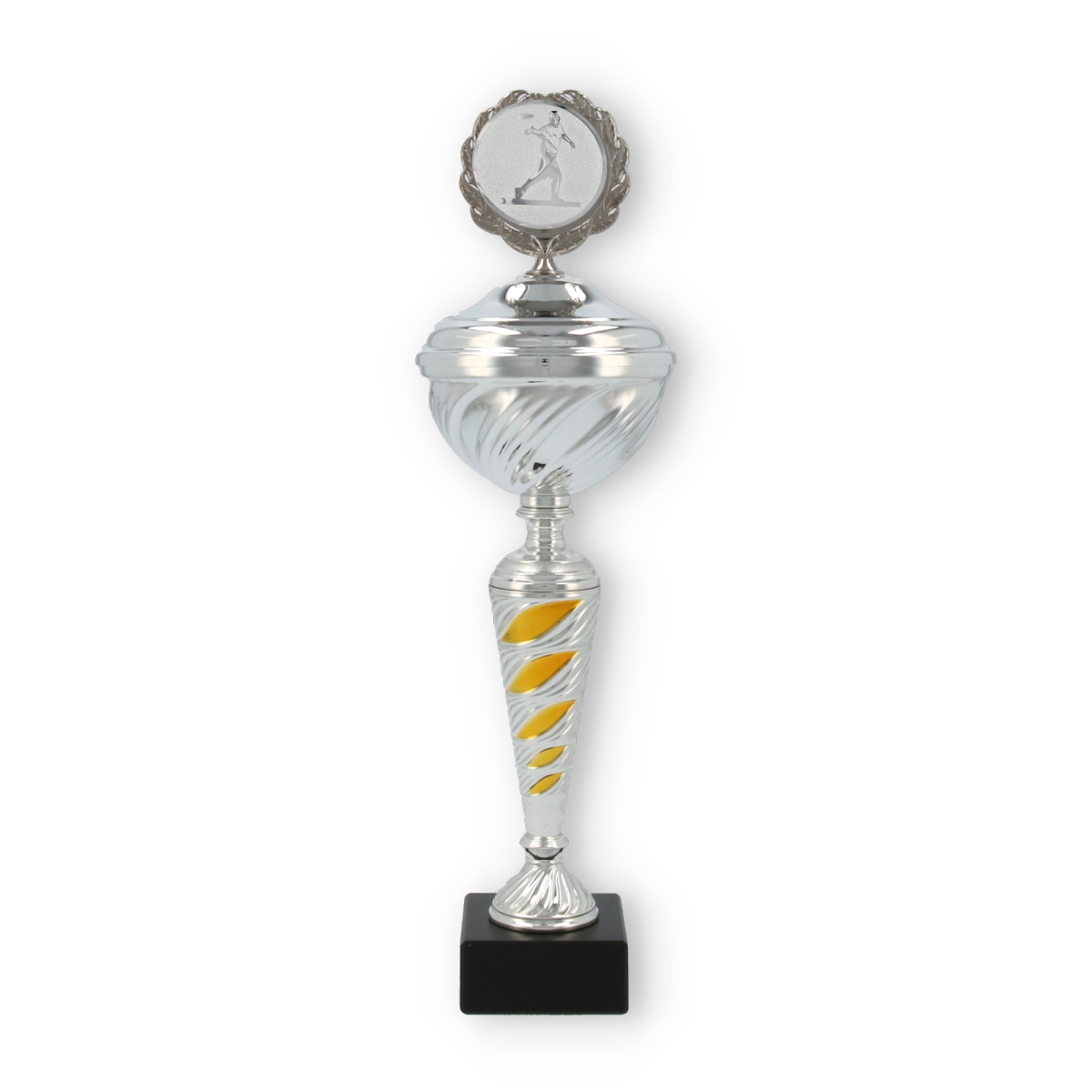 Pokal Frisbie Amar silberfarben 50 mm - Helm Trophy