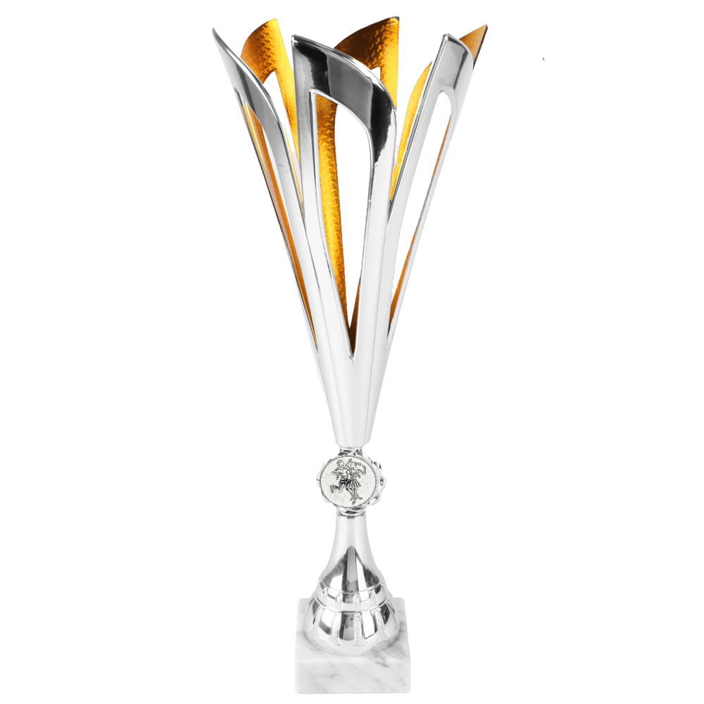 Pokal Tanzen Sian silberfarben 25 mm - Helm Trophy